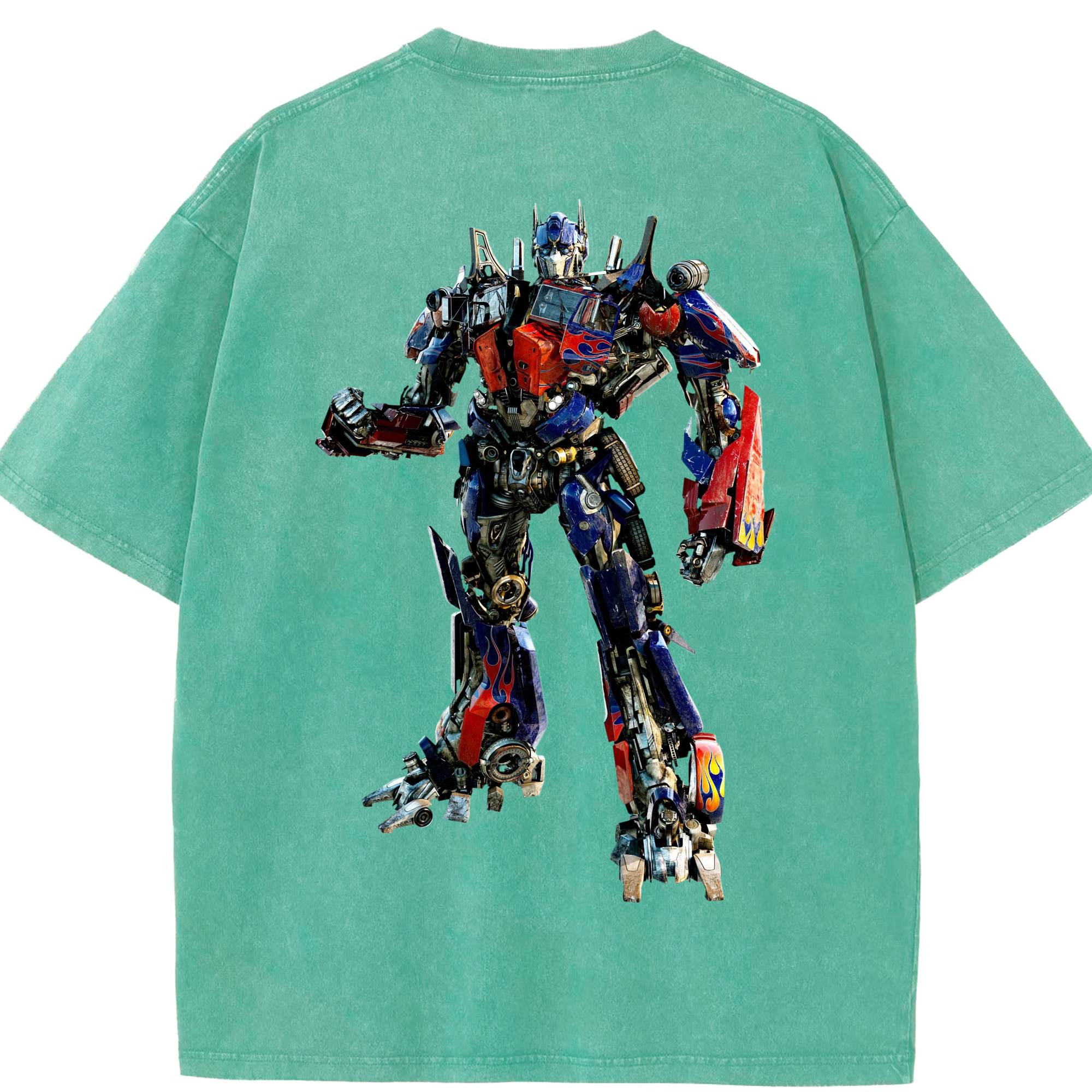 （画像用）  綿100% ヴィンテージ風 半袖Tシャツ（背面プリント）